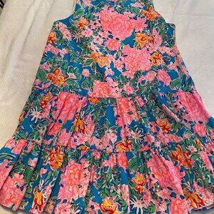 Lilly Pulitzer Pink and Blue Floral Fabric